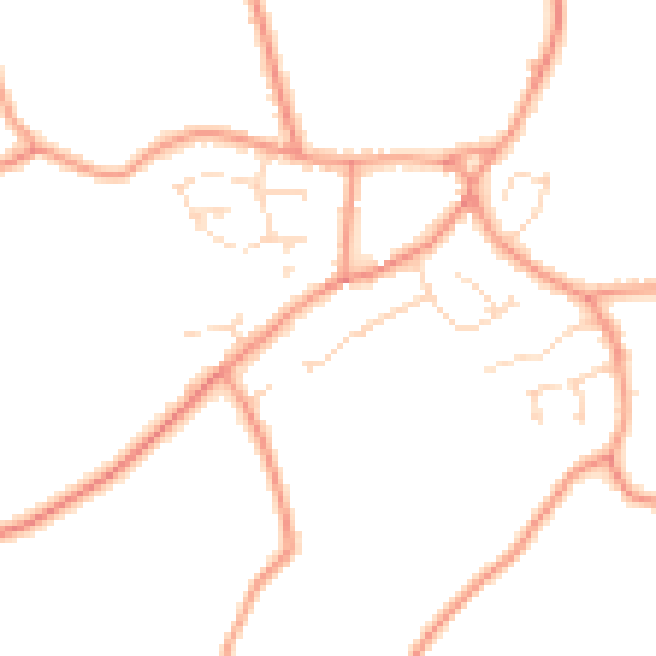 Daytime road noise heatmap for PE22 0HF