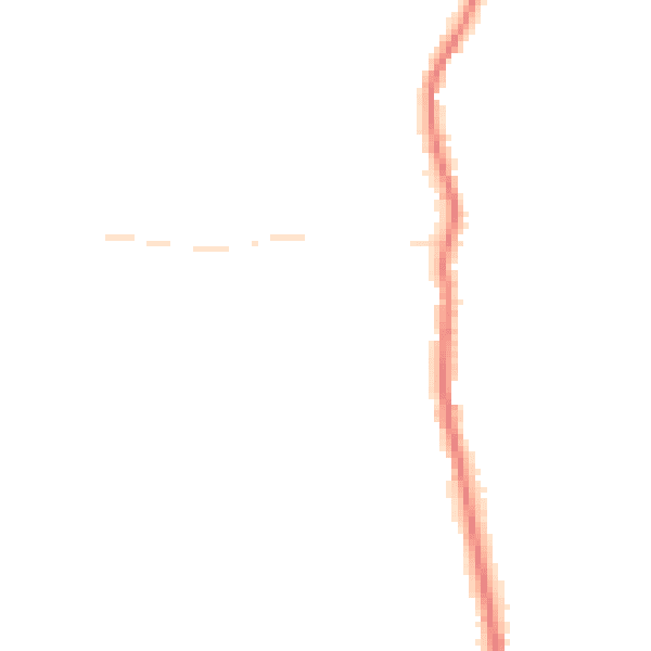 Night-time road noise heatmap for PE22 8AZ