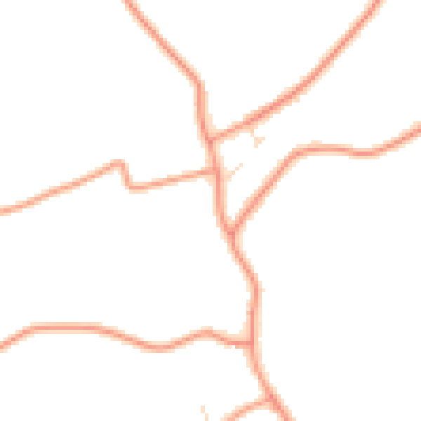 Daytime road noise heatmap for PE22 8NG