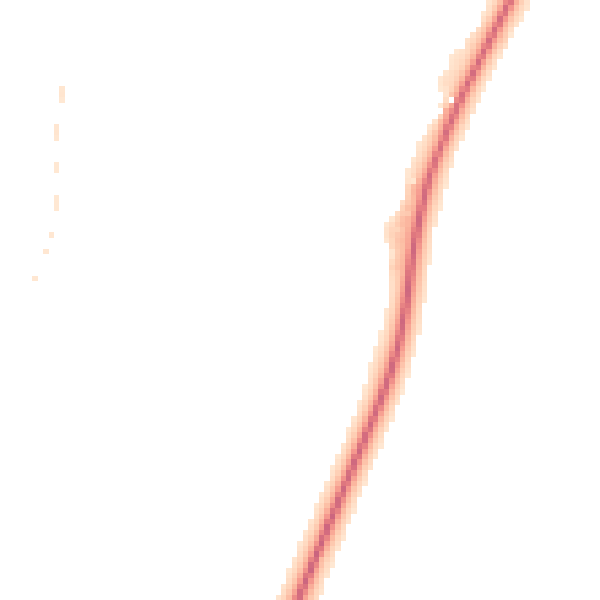 Night-time road noise heatmap for PE24 4AN