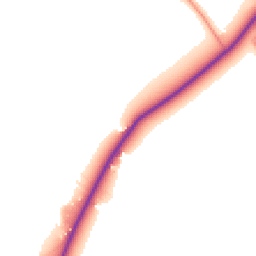 Daytime road noise heatmap for PE24 4AP