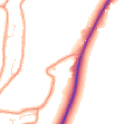 Daytime road noise heatmap for PE24 4AW