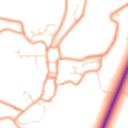 Daytime road noise heatmap for PE24 4BD
