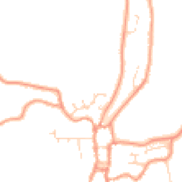 Daytime road noise heatmap for PE24 4BQ