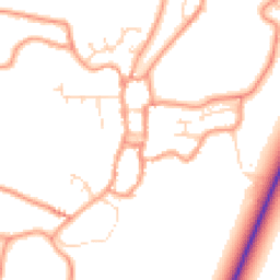 Daytime road noise heatmap for PE24 4BU