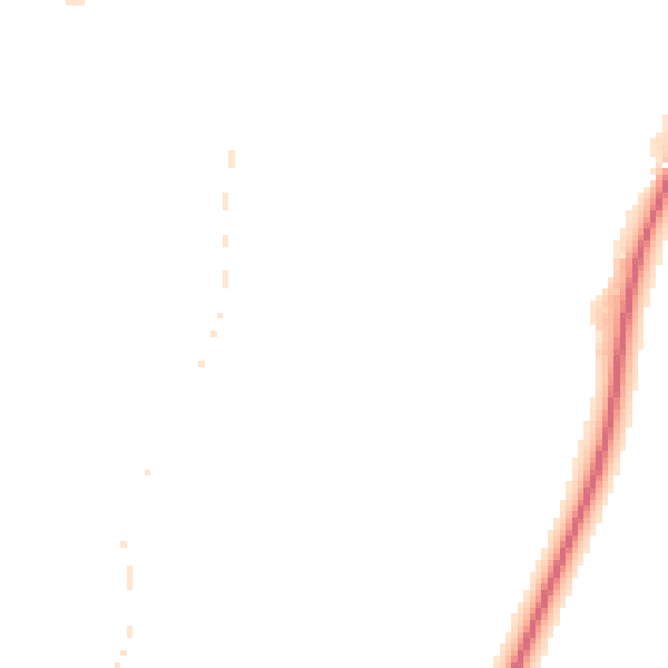 Night-time road noise heatmap for PE24 4DT