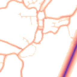 Daytime road noise heatmap for PE24 4DW