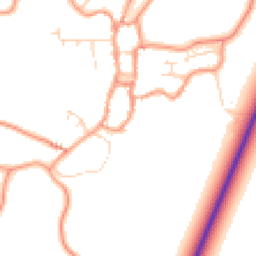 Daytime road noise heatmap for PE24 4EN