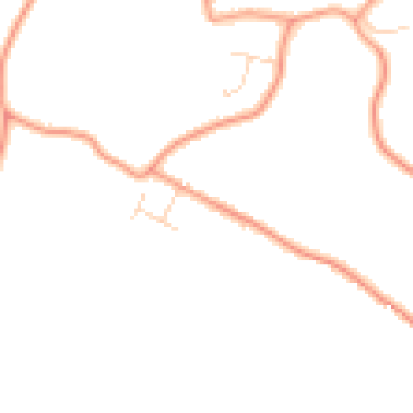 Daytime road noise heatmap for PE24 4HG