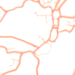 Daytime road noise heatmap for PE24 4LL
