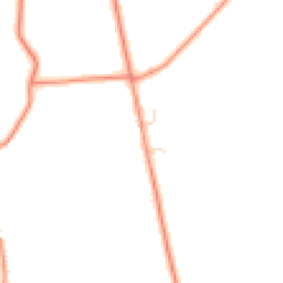 Daytime road noise heatmap for PE24 4RS