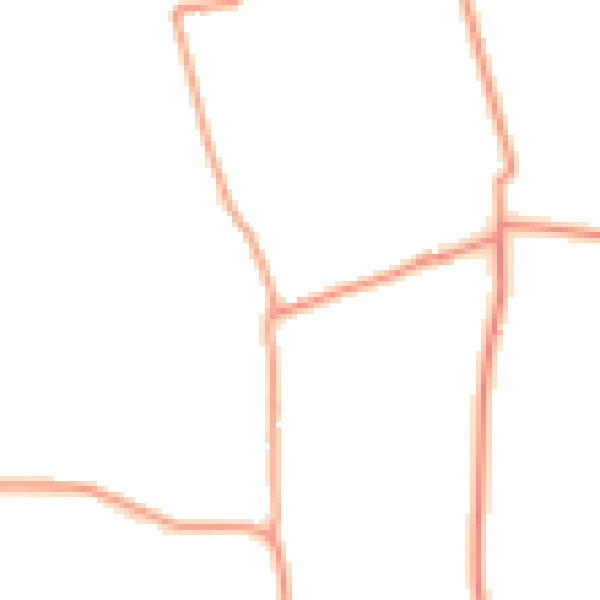 Daytime road noise heatmap for PE24 5DF