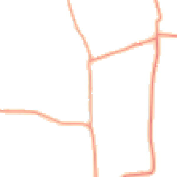 Daytime road noise heatmap for PE24 5DH