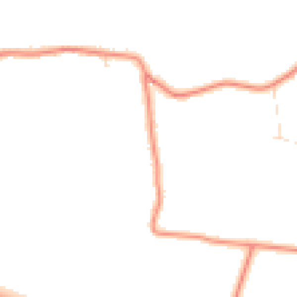 Daytime road noise heatmap for PE24 5HR