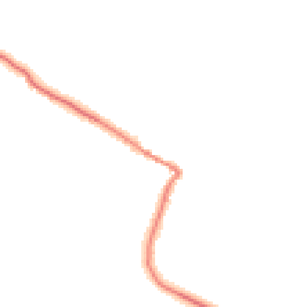 Night-time road noise heatmap for PE24 5PP