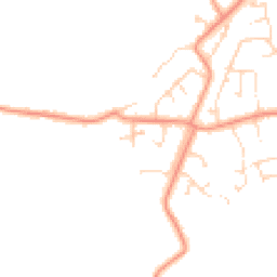 Daytime road noise heatmap for PE24 5QW