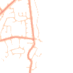 Daytime road noise heatmap for PE24 5TG