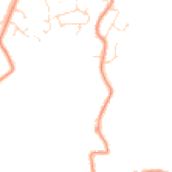 Daytime road noise heatmap for PE24 5TN