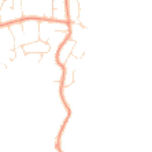 Daytime road noise heatmap for PE24 5UP