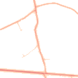 Daytime road noise heatmap for PE32 1AW
