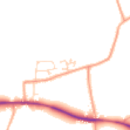 Daytime road noise heatmap for PE32 1NX