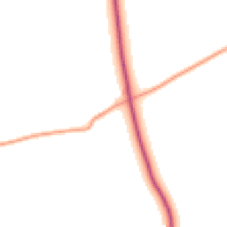 Daytime road noise heatmap for PE32 1QD