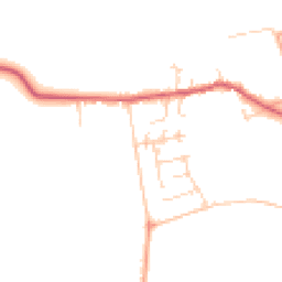Daytime road noise heatmap for PE32 1QY