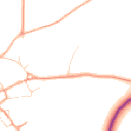Daytime road noise heatmap for PE32 2BT