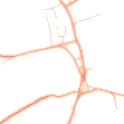 Daytime road noise heatmap for PE32 2JE
