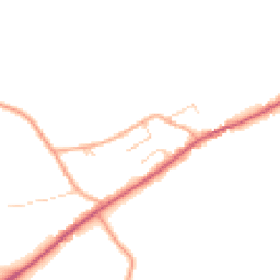 Daytime road noise heatmap for PE32 2QU