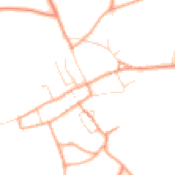 Daytime road noise heatmap for PE32 2XD