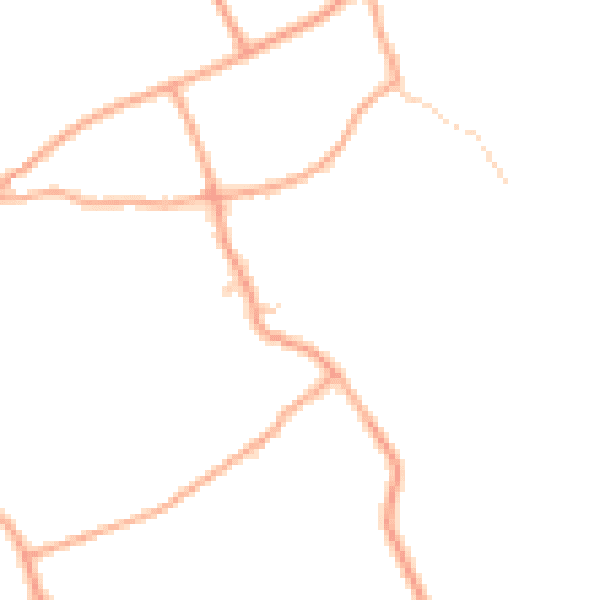 Daytime road noise heatmap for PE32 2XN