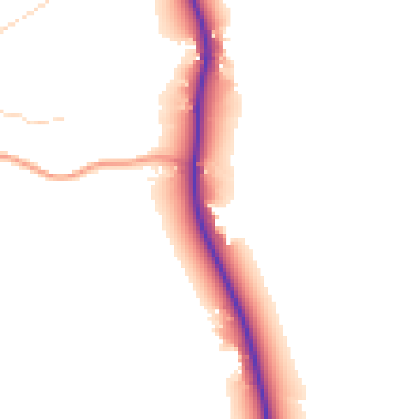 Daytime road noise heatmap for PE33 0AY