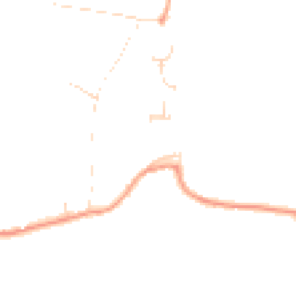 Daytime road noise heatmap for PE33 0BZ