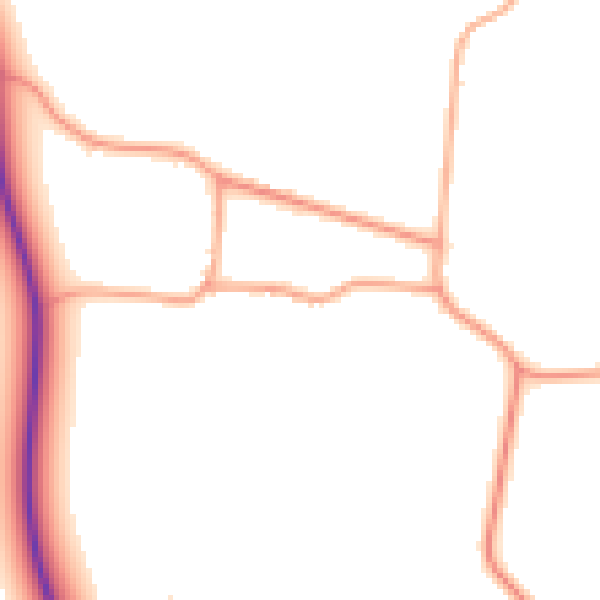 Daytime road noise heatmap for PE33 0DR
