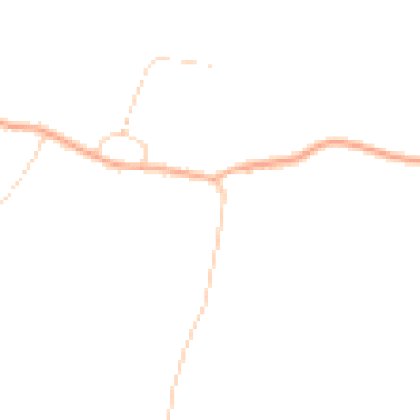Daytime road noise heatmap for PE33 9AL