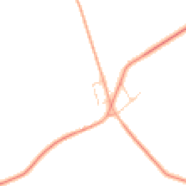 Daytime road noise heatmap for PE33 9XA