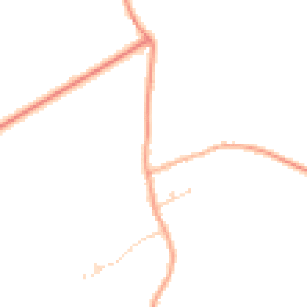 Daytime road noise heatmap for PE34 3AZ
