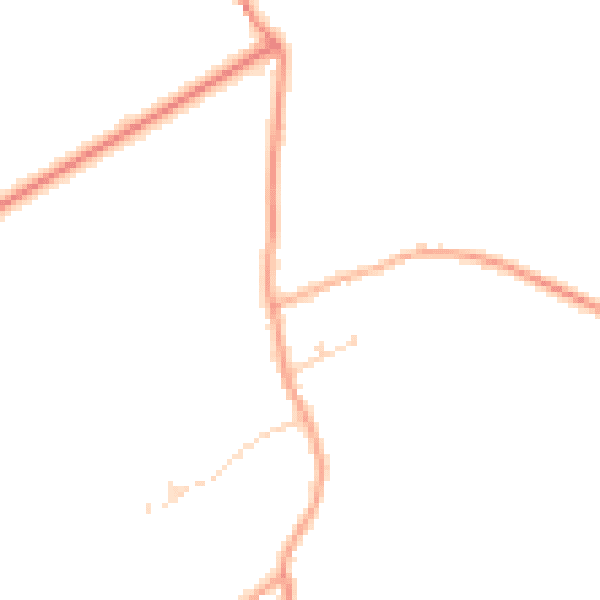 Daytime road noise heatmap for PE34 3BA