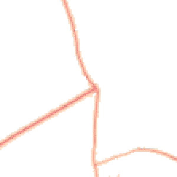 Daytime road noise heatmap for PE34 3BE