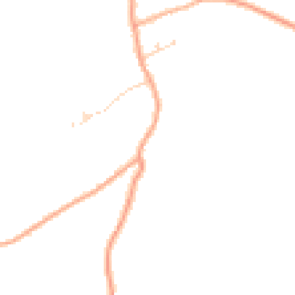Daytime road noise heatmap for PE34 3BY