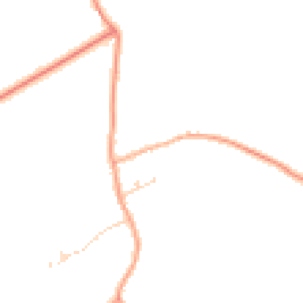 Daytime road noise heatmap for PE34 3DG