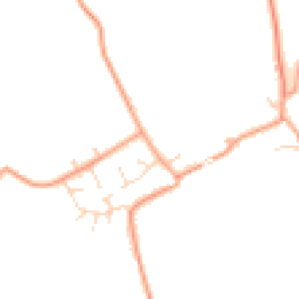 Daytime road noise heatmap for PE34 3DU