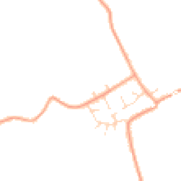 Daytime road noise heatmap for PE34 3ED