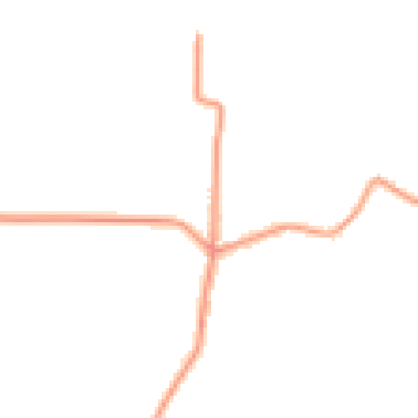 Daytime road noise heatmap for PE34 3EH