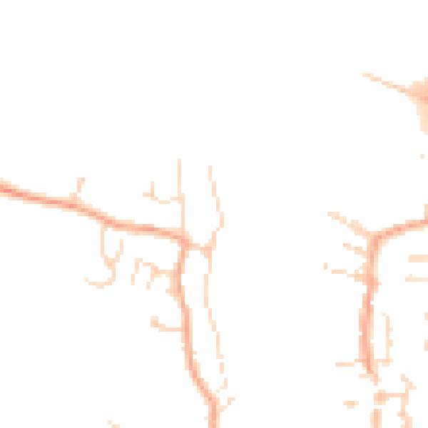 Daytime road noise heatmap for PE34 3LX