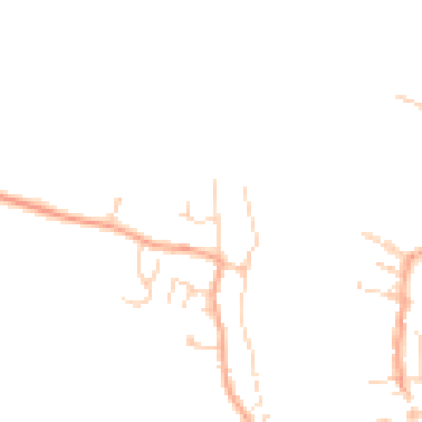 Daytime road noise heatmap for PE34 3LY