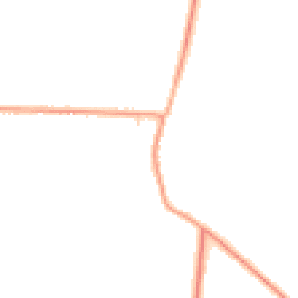 Daytime road noise heatmap for PE34 3PR