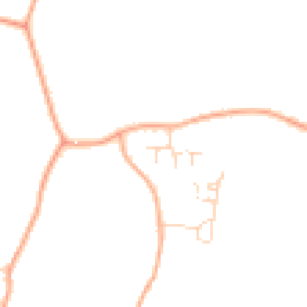 Daytime road noise heatmap for PE34 4ES