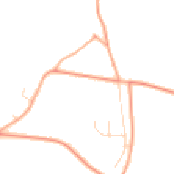 Daytime road noise heatmap for PE34 4FL